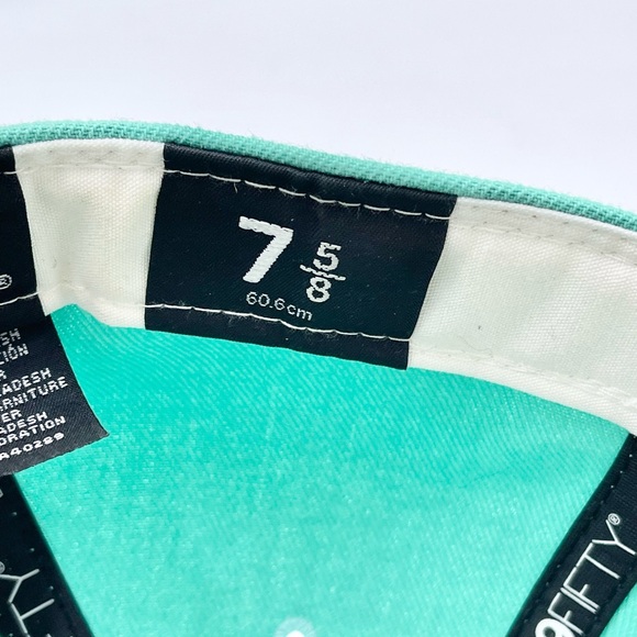 New Era New York Yankees 1977 All Star Patch Mint Green Hat Size 7 5/8 Yellow UV - Picture 14 of 16